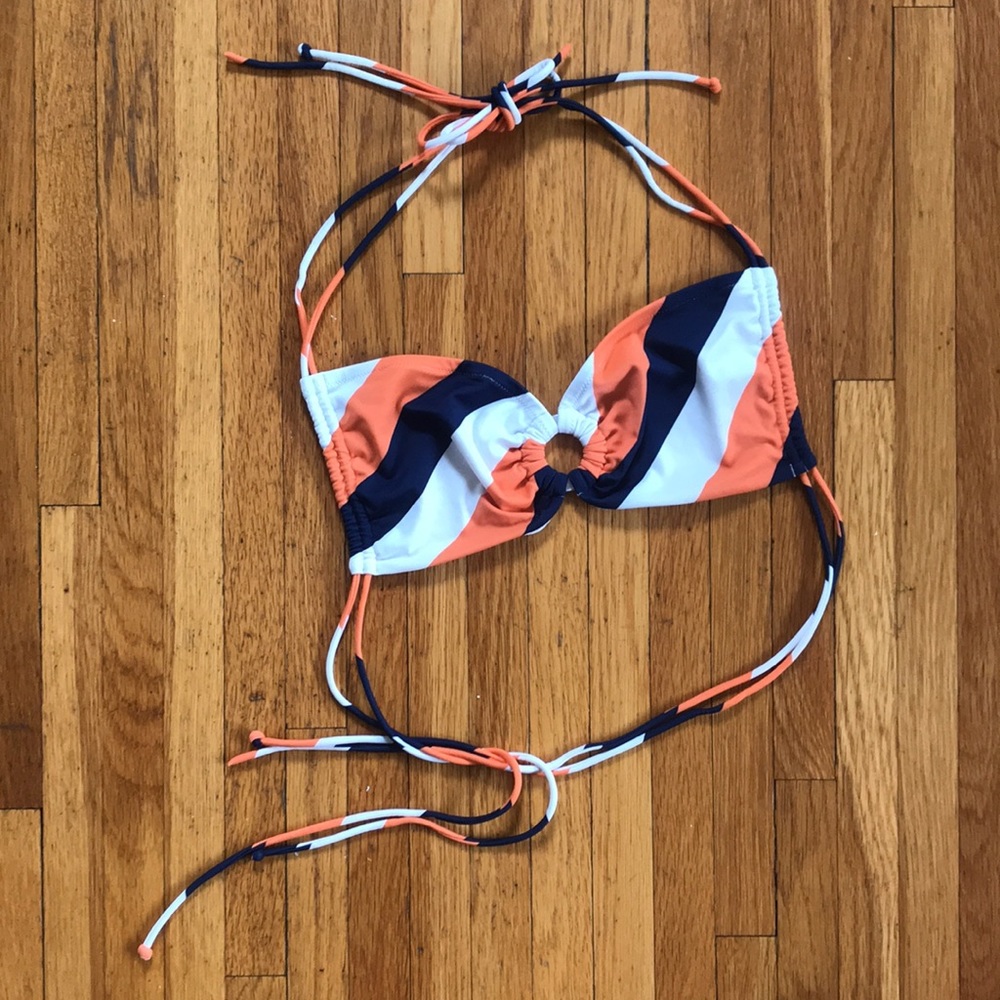 Victoria’s Secret striped O-ring halter bikini top - Picture 6 of 10